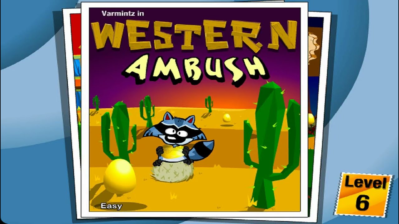 Varmintz Deluxe (2004) Gameplay (Easy) Level 6-10 Western Ambush + Bonus Round