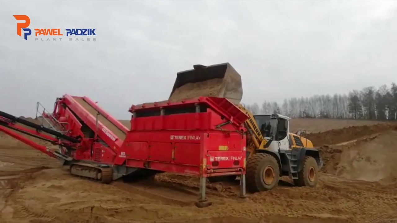 Terex Finlay 683 while crushing