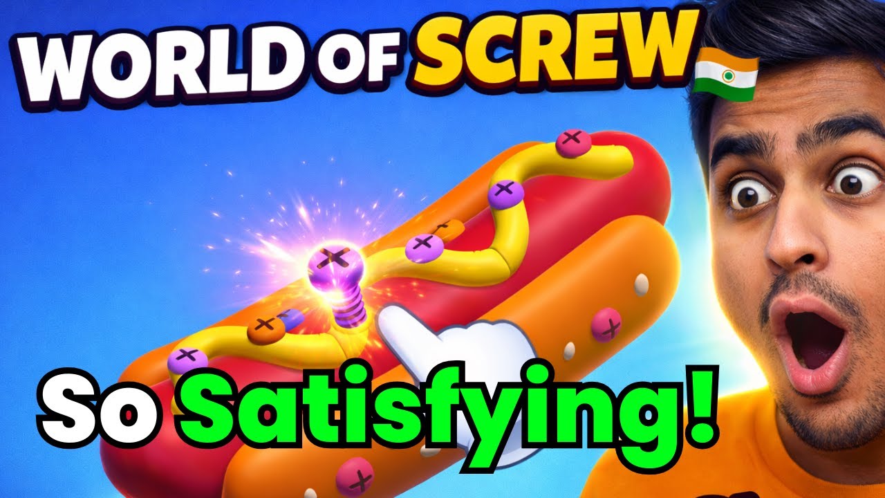 World Of Screw PC Gameplay Hindi | Most Satisfying Puzzle Game | DeltaZyro Gaming
