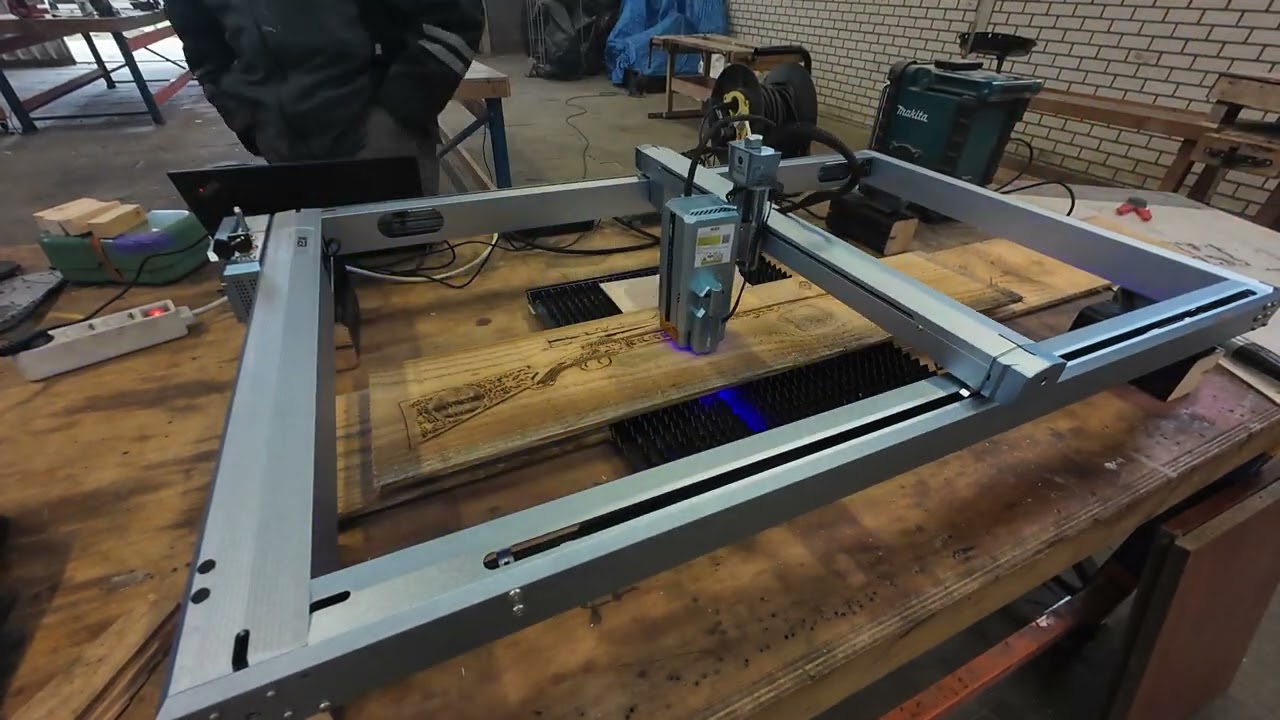 Time-lapse laser engraver
