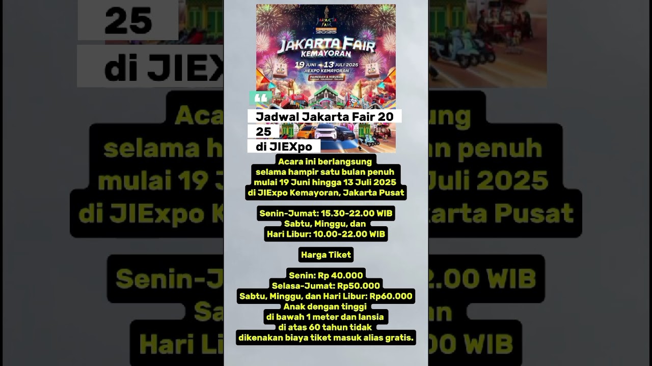Jadwal PRJ 2025 #shotrs