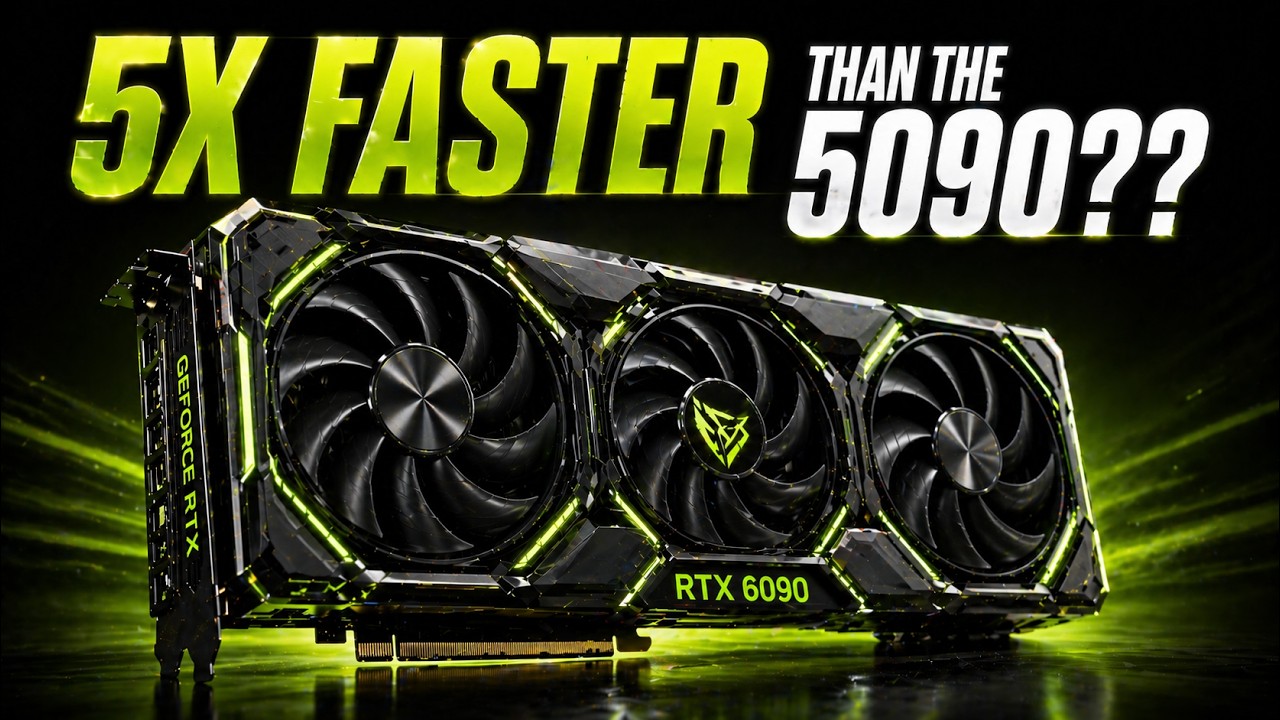 Скоро появится RTX 6090 &ndash; в 5 раз быстрее? Графический процессор Nvidia следующего поколения!
