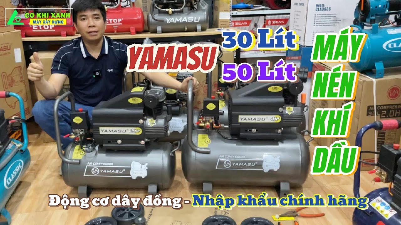 Giới Thiệu Và Báo Giá Máy Nén Khí Dầu Yamasu 30 và 50 Lít