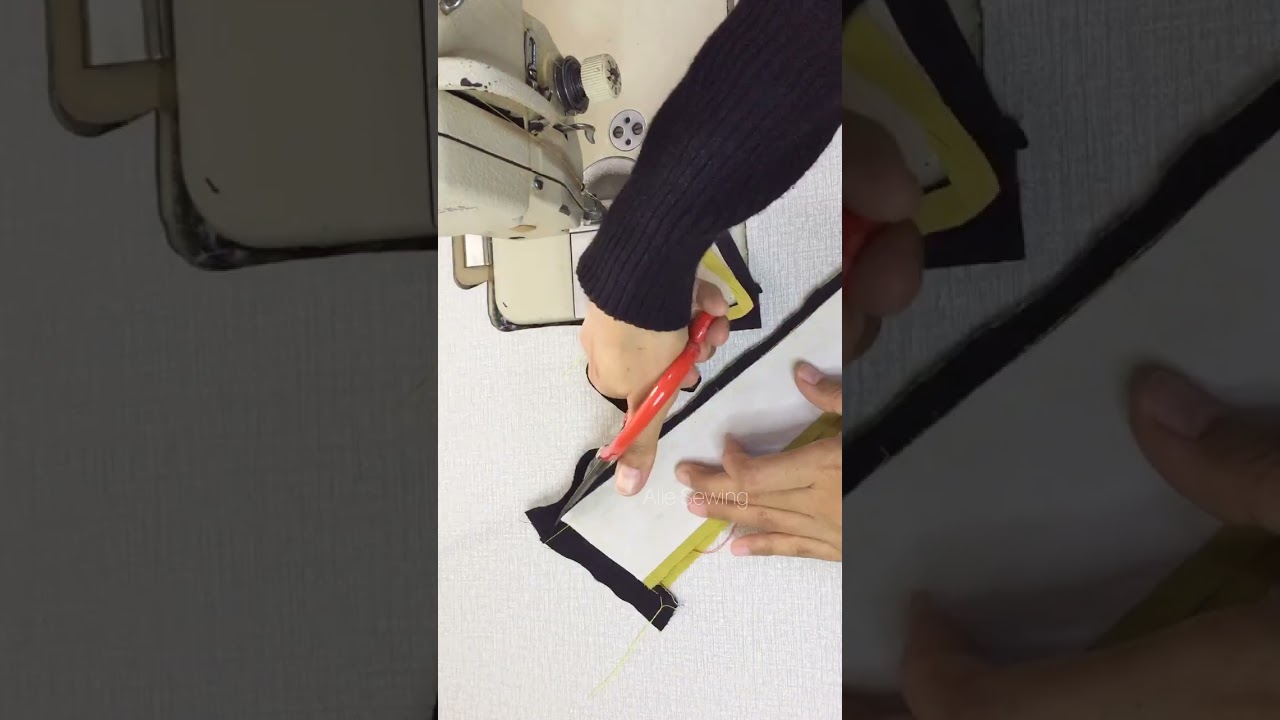 sewing Tips and tricks . Cara memasang lis di kerah baju
