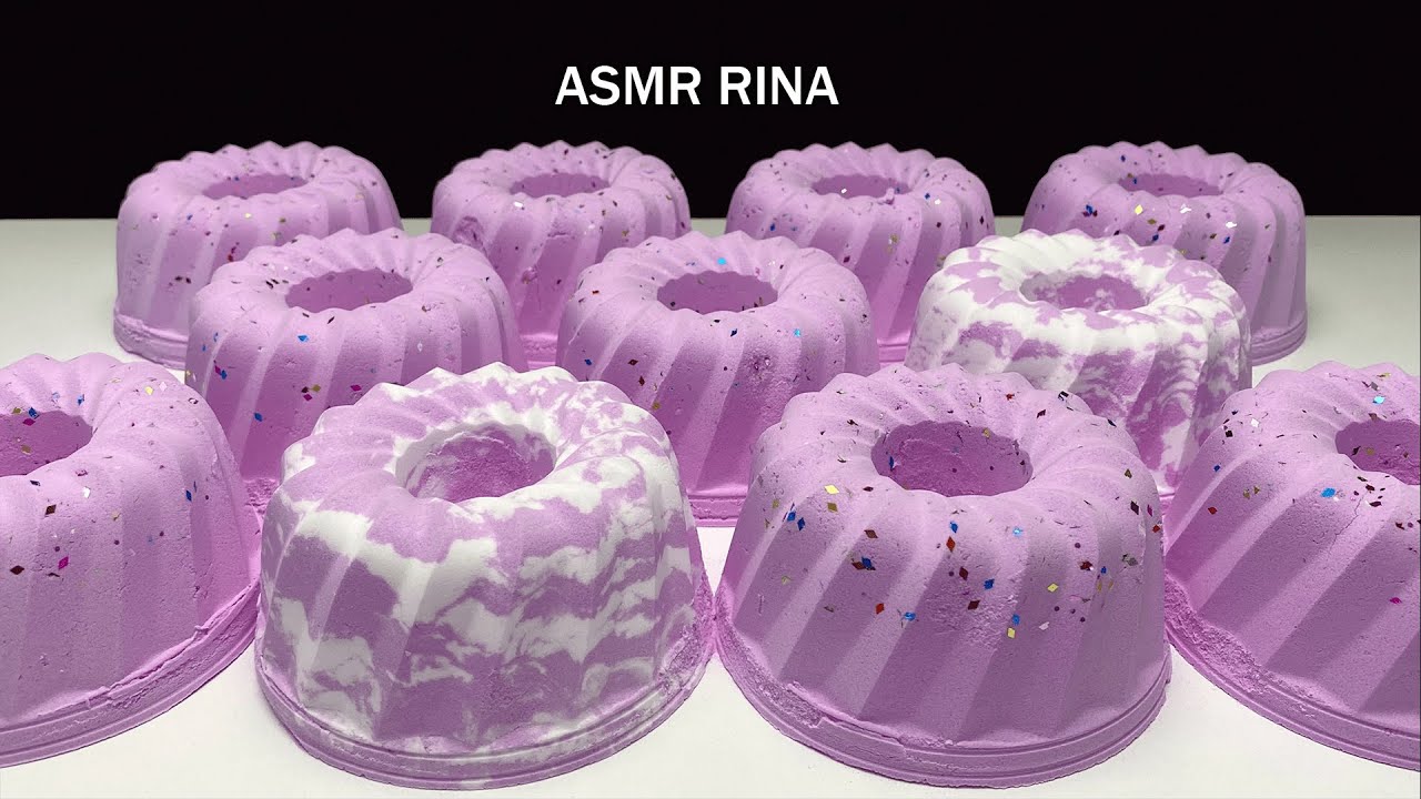 ASMR baking soda crunchy cake