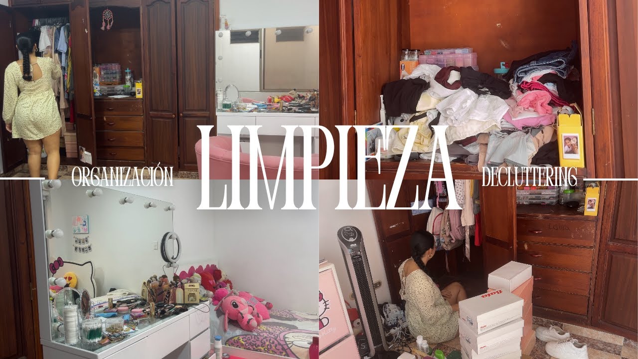 LIMPIEZA y ORGANIZACIÓN de mi CUARTO 🧼🧹 - lauralau19