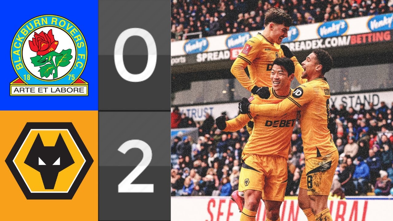 Blackburn Rovers 0 - 2 Wolves | FA Cup | All Goals & Highlights | ft. Cunha , Gomes