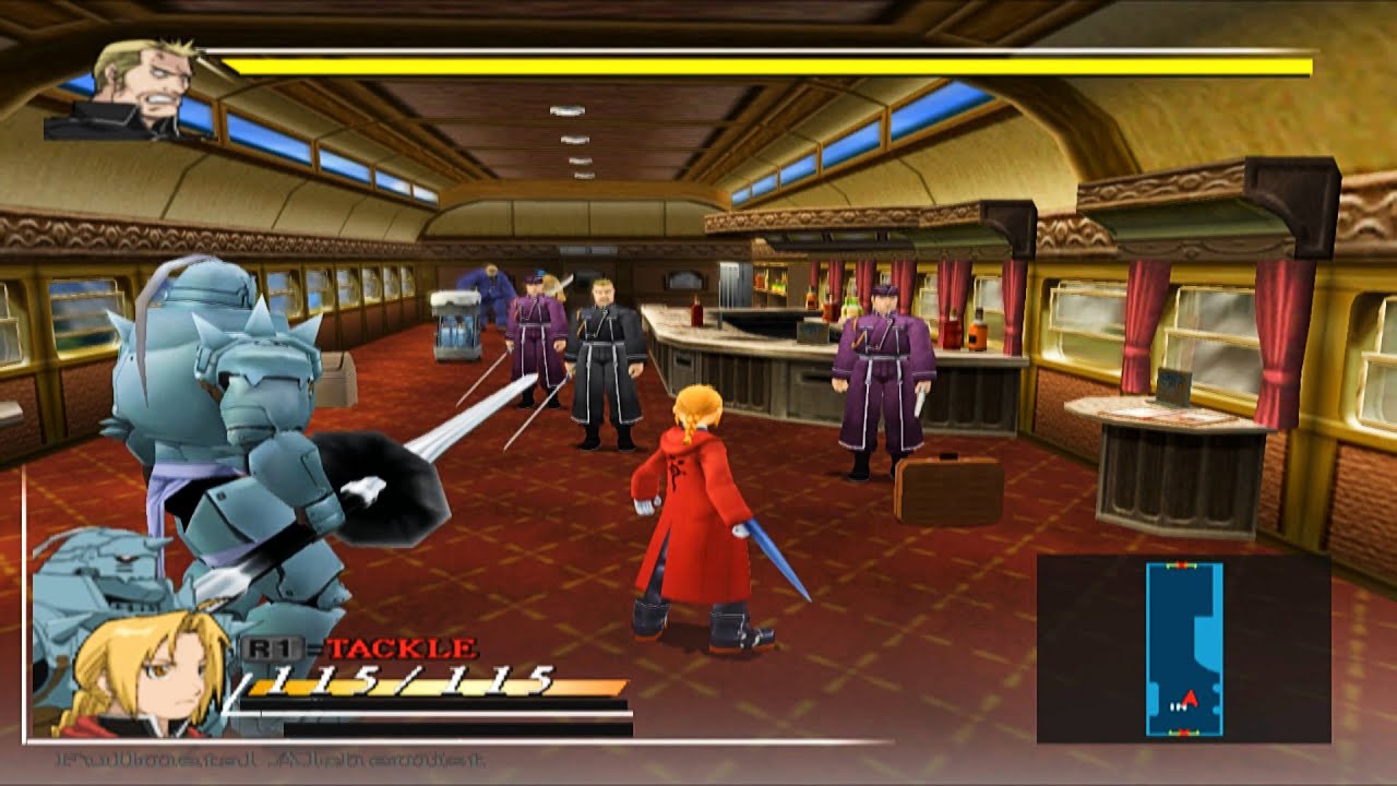 Fullmetal Alchemist and the Broken Angel PS2 Walkthrough # 1 (Central Railway)