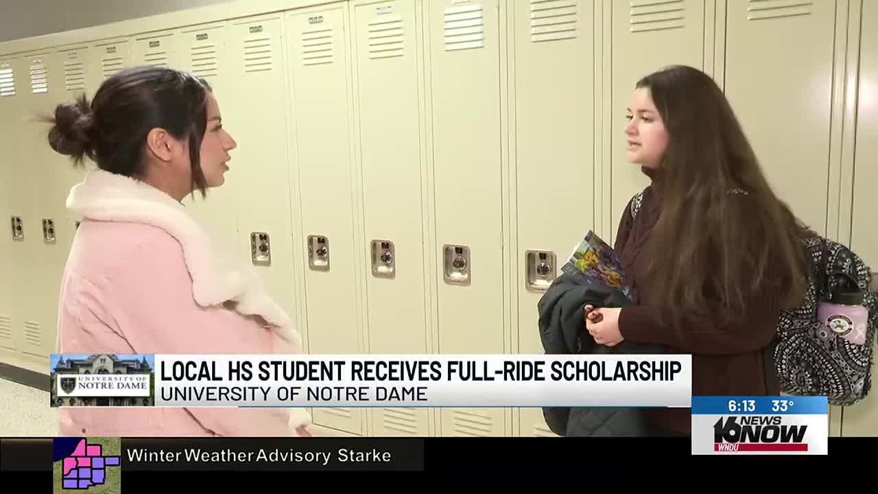 Plymouth High School student receives full-ride scholarship to Notre Dame