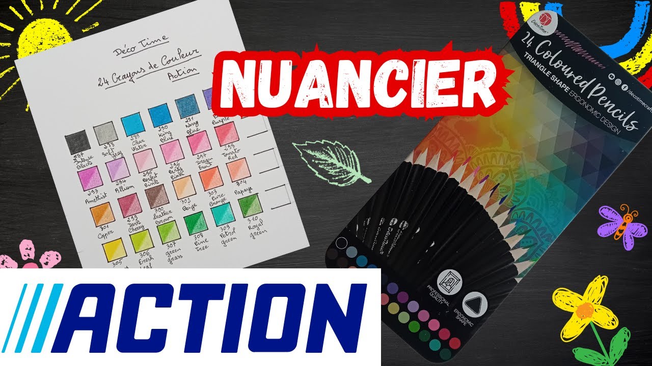 🖍️ Test et Nuancier Crayons Déco Time de chez Action
