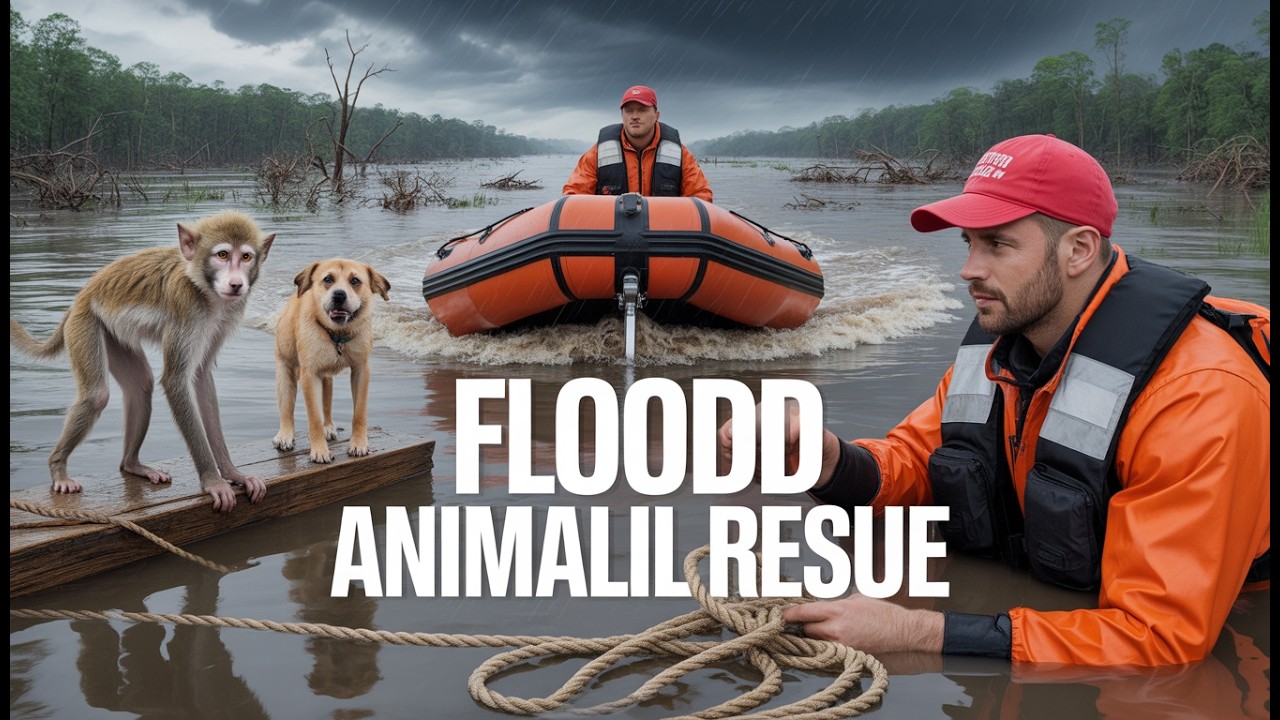 Flood Animal Rescue | Brave Team Saves Trapped Wildlife in Rising Waters
