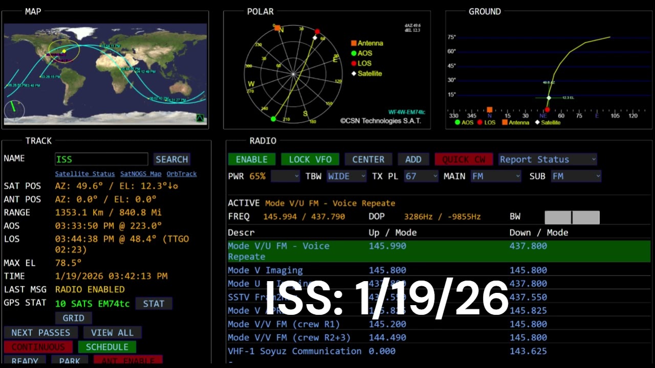 Busy ISS Pass - Squandered! - 1/19/2026