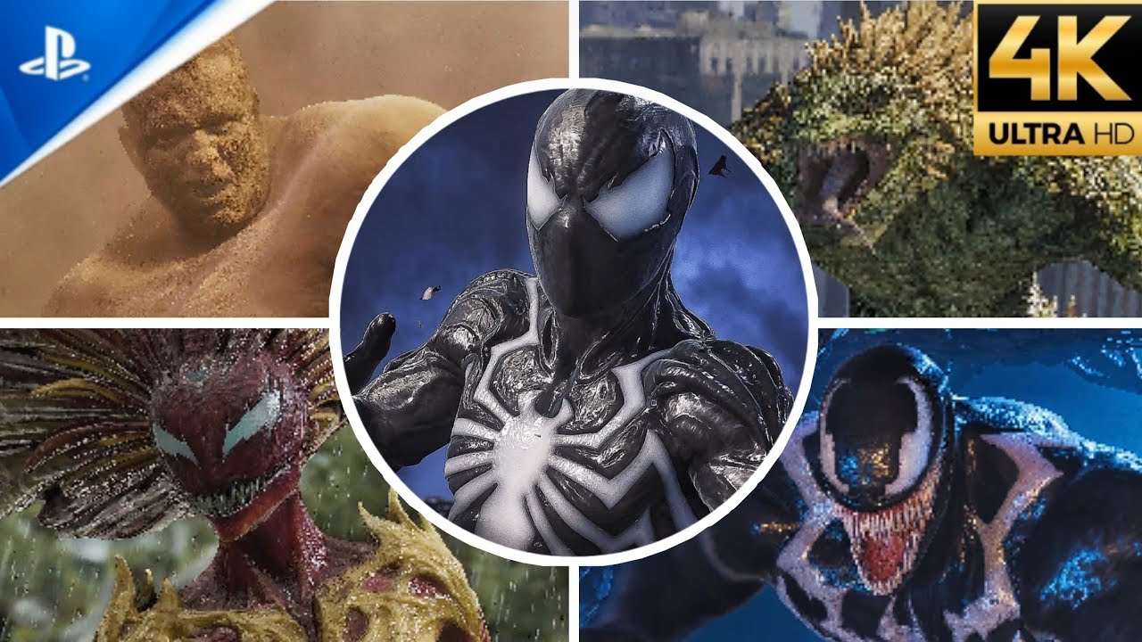 Symbiote Suit vs All Villains Boss Fight (Ultimate Difficulty) - Spider-Man 2 PS5 (4K)