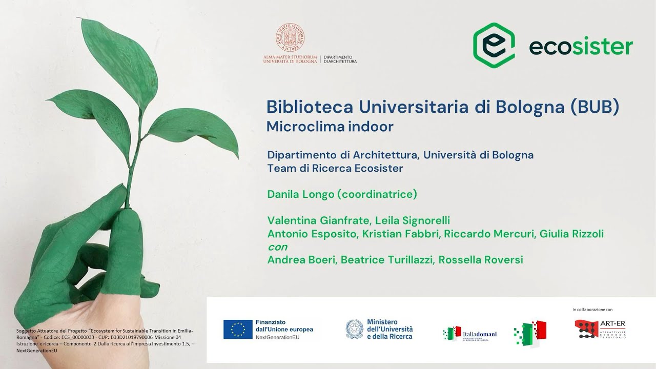 ECOSISTER alla Biblioteca Universitaria di Bologna: il microclima segreto dei libri