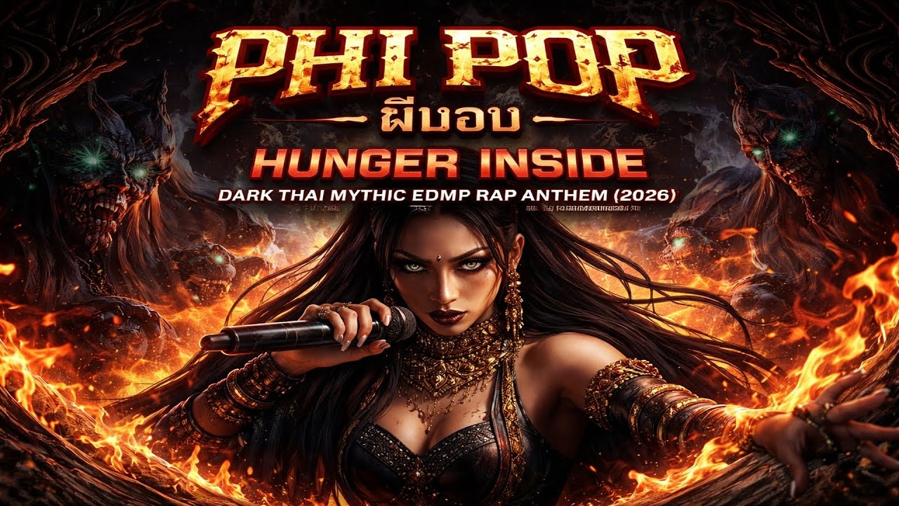 PHI POP (ผีปอบ) — “Hunger Inside” | Dark Thai Mythic EDM Rap Anthem (2026) | Telestial Mythic Sounds