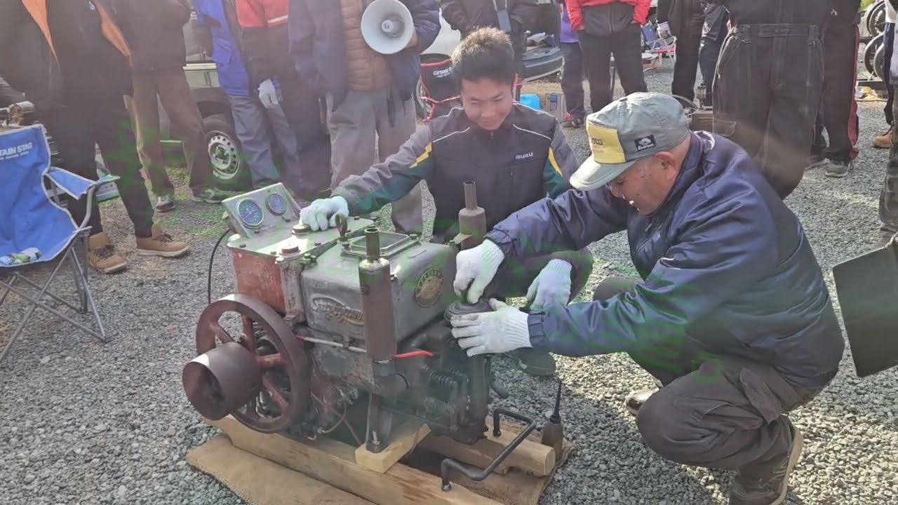 発動機運転会 山梨定例会 初廻しの様子 令和7年1月19日
