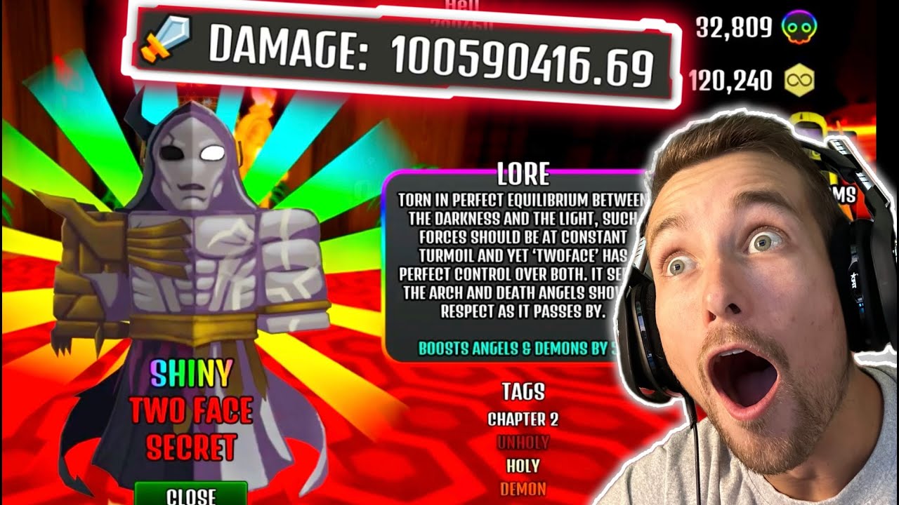 Boosting Two Face To 100 MILLION DAMAGE in The House (TD) on ROBLOX
