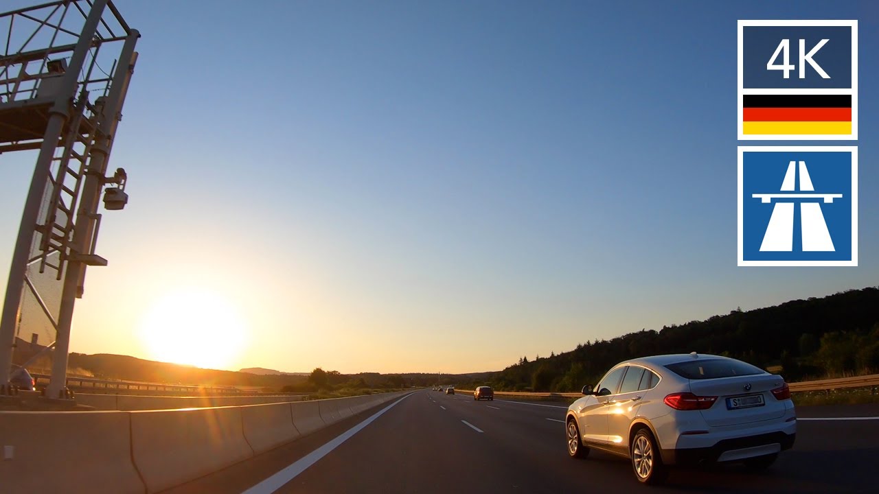 BEST AUTOBAHN DRIVE video on A81 🇩🇪 Crossing the Border from Switzerland