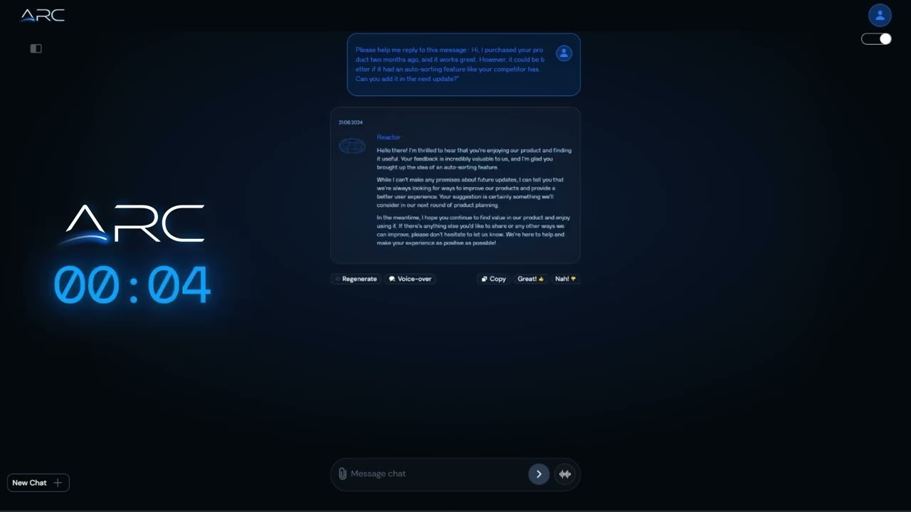 🗣 Reactor Use Case: Customer Support Companion