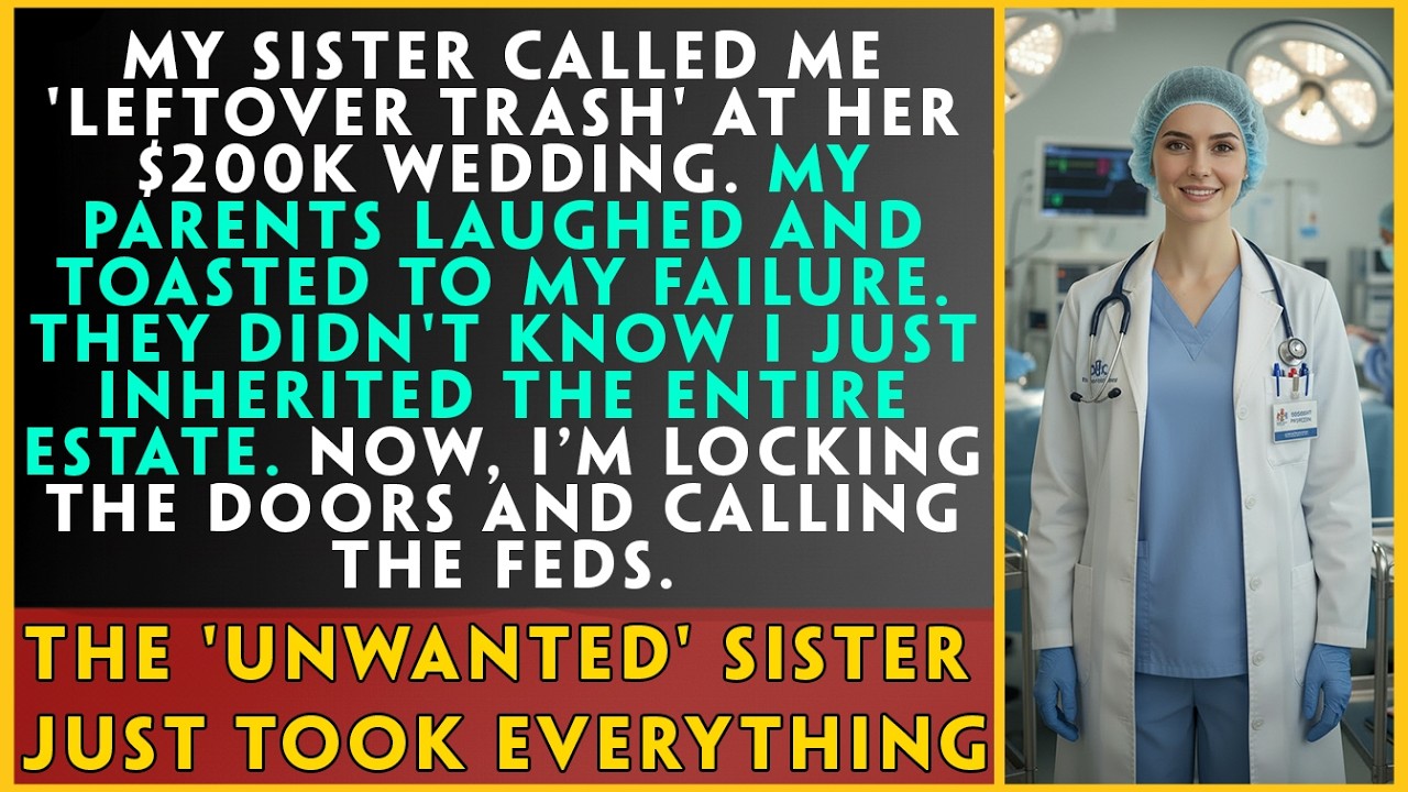 At Her $200k Wedding, My Sister Called Me 'Leftover Trash. My Parents Laughed... Until Mystery Guest