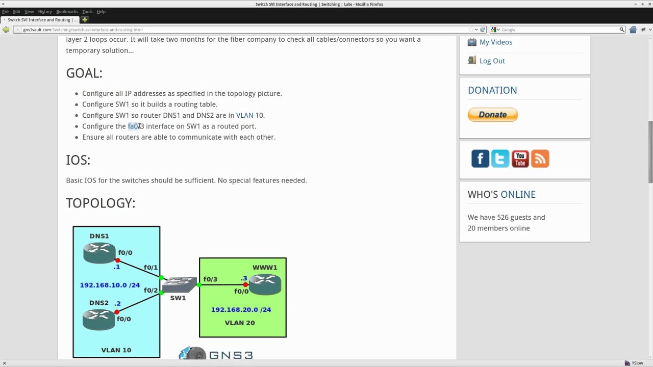 Switch SVI Interface and Routing lab on Cisco Catalyst Switch