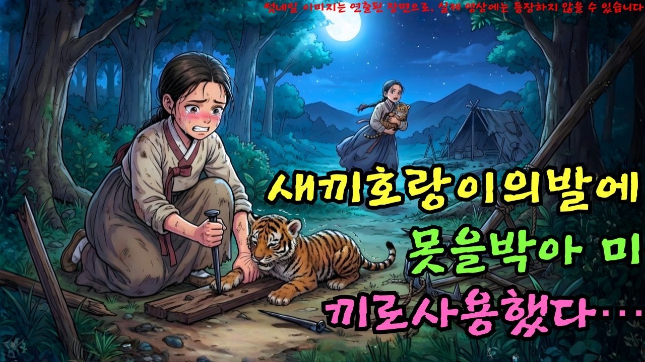 👉 고아 소녀는 이를 악물고 못을 하나씩 뽑아 안고 밤속으로 도망쳤다  10년 후, 호랑이는 그녀가 누| 야담 |옛날이야기 |민담 |전설 | 설화