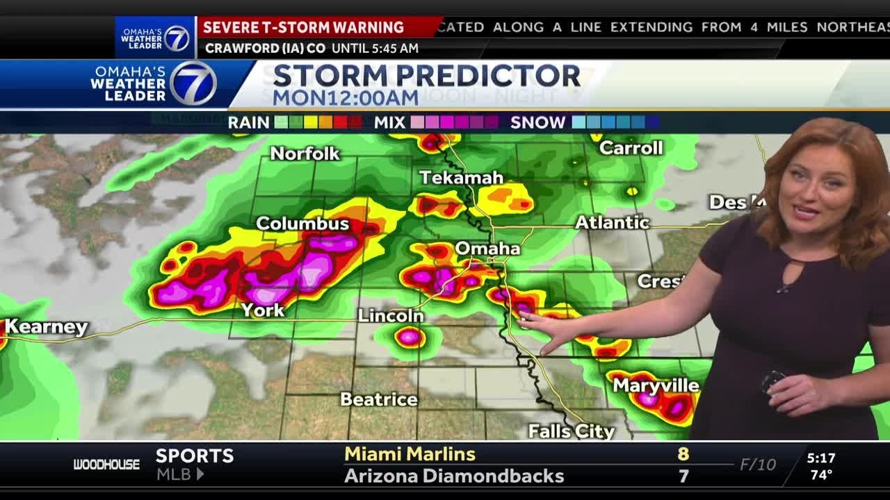 Thunderstorms, hot temperatures Sunday for Omaha-area