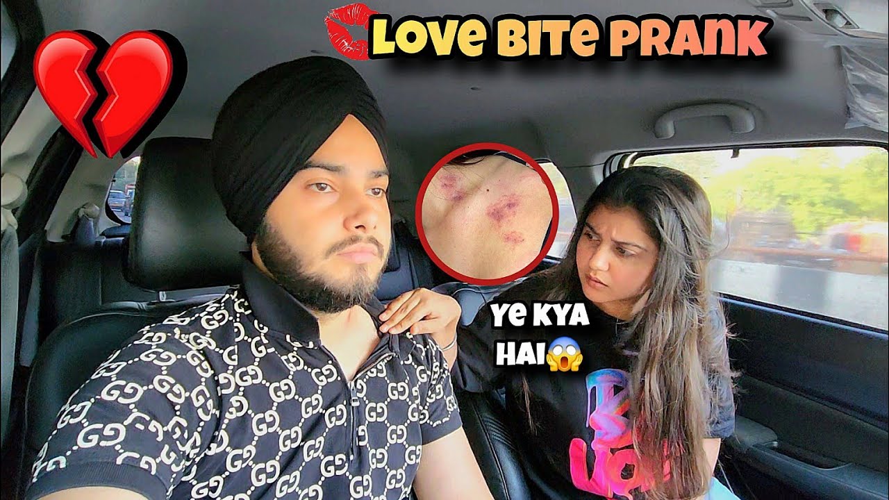 Real Hickey (Love Bite)💋 Prank On girlfriend* She got Extremely Angry🤬