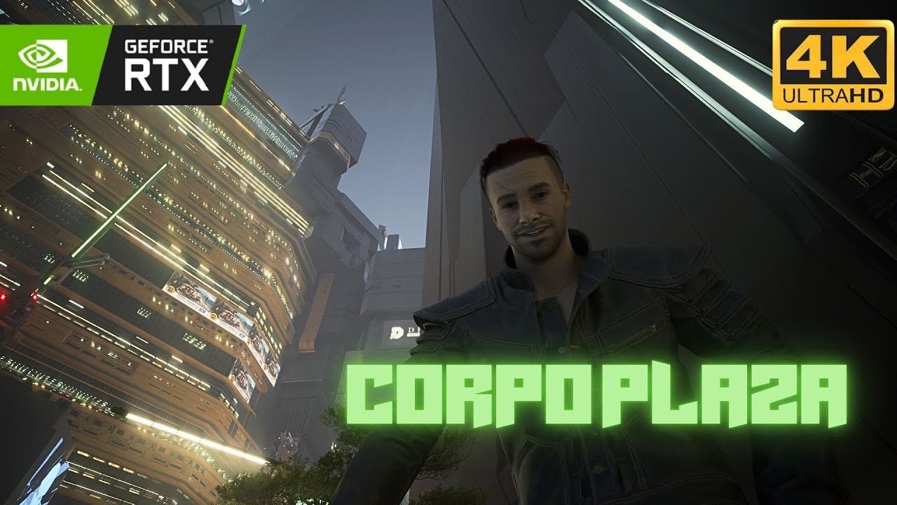 Exploring the Heart of Night City: Corpo Plaza & City Center (20 Min Immersive Walk)
