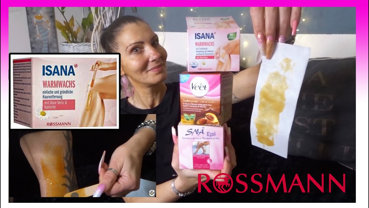 ISANA Haarentfernung Zuckerpaste - Warmwachs Rossmann | Live Test | Fazit Sn&auml; - Veet |Miranda Carat