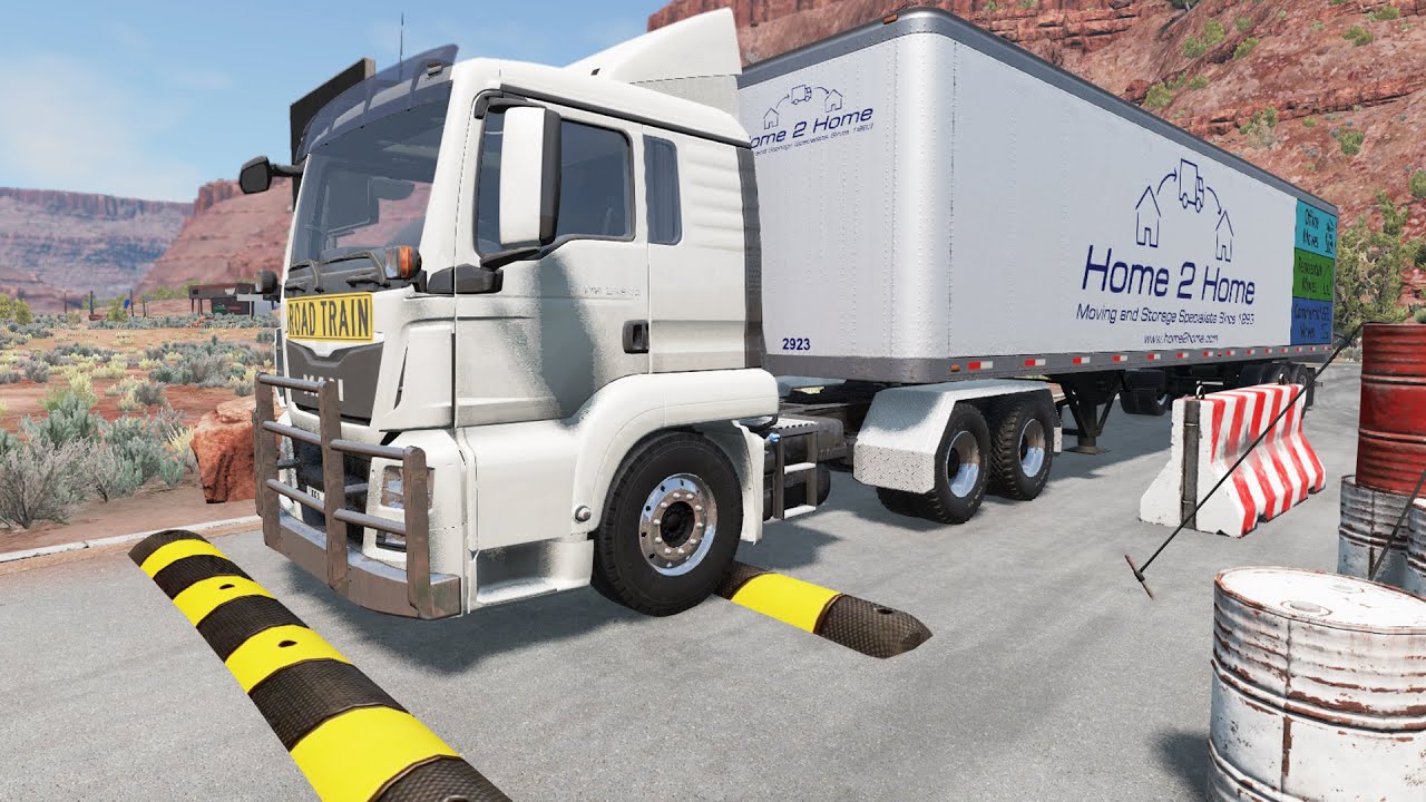 Cars vs Speed Bumps #118 - BeamNG Drive