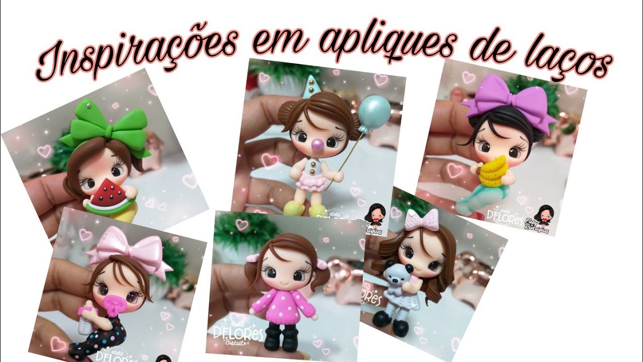 Apliques de laço- Alguns modelos que já fiz.