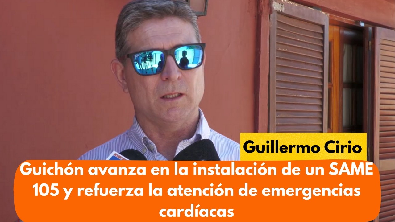 Guichón avanza en la instalación de un SAME 105 y refuerza la atención de emergencias cardíacas