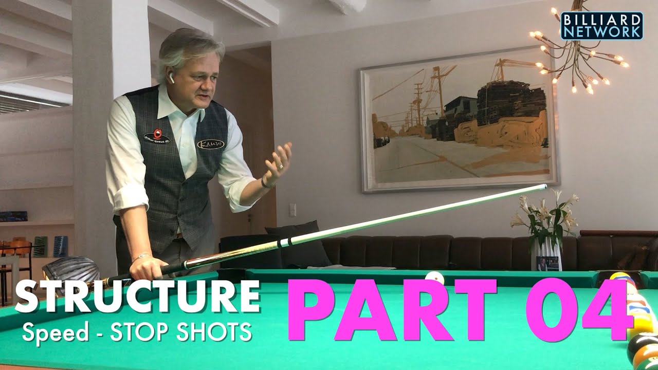STRUCTURE |  the  ULTIMATE BILLIARD  TUTORIAL |   STOP SHOTS  Part 04  : 24 | by WC Ralph Eckert