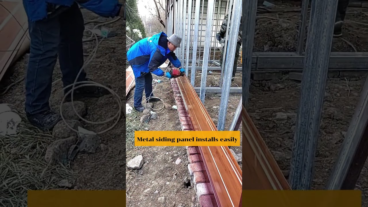 Metal siding panel installation tutorial #sandwichpanel #installation #nailtutorial