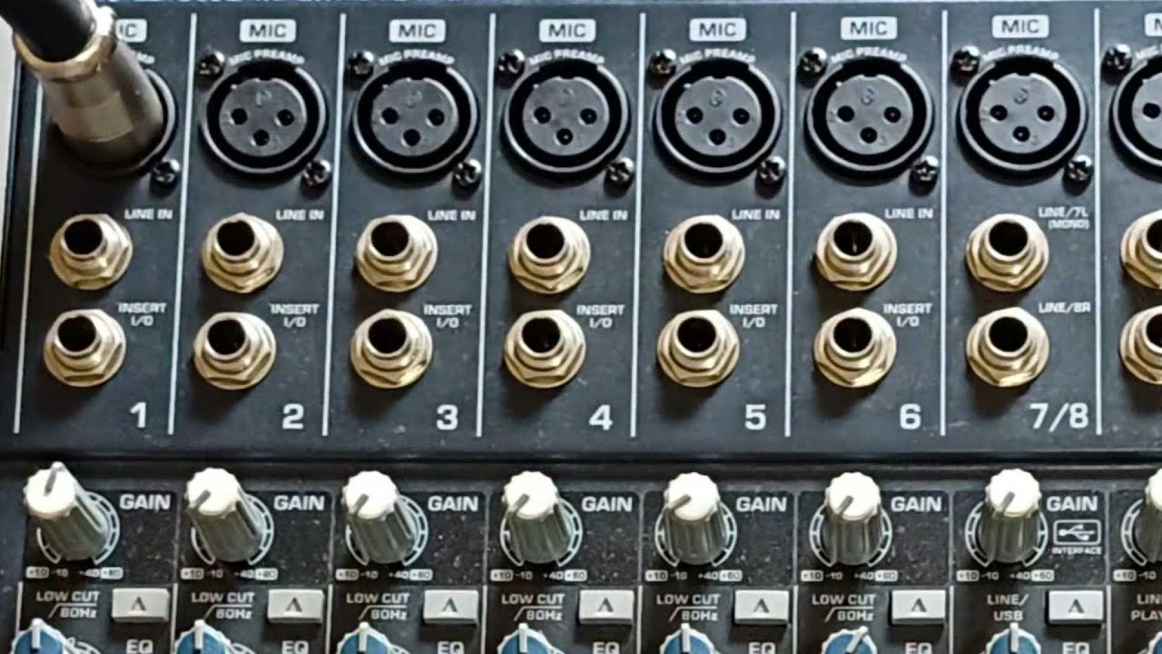 Conhecendo Uma Mesa de Som Entradas XLR e P10