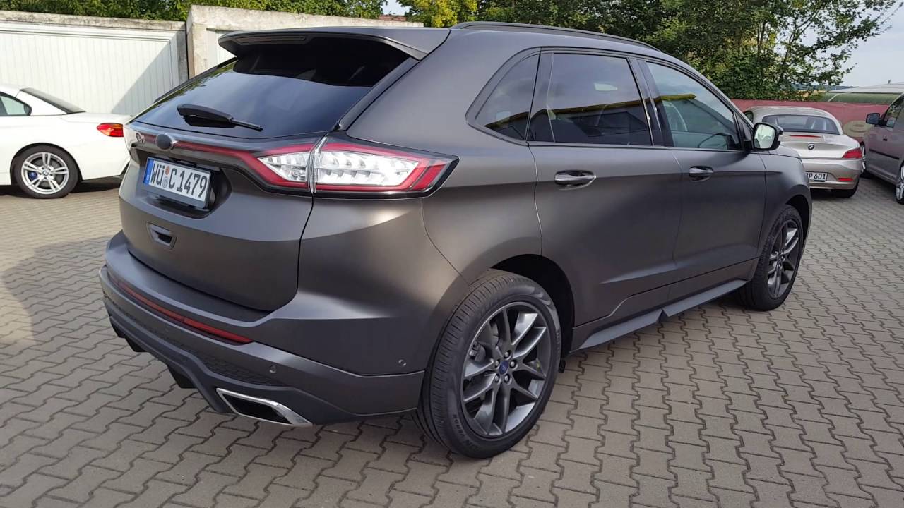 Ford Edge Komplettfolierung in Satin Pearl Nero by CR CarWrapping in Würzburg/Estenfeld