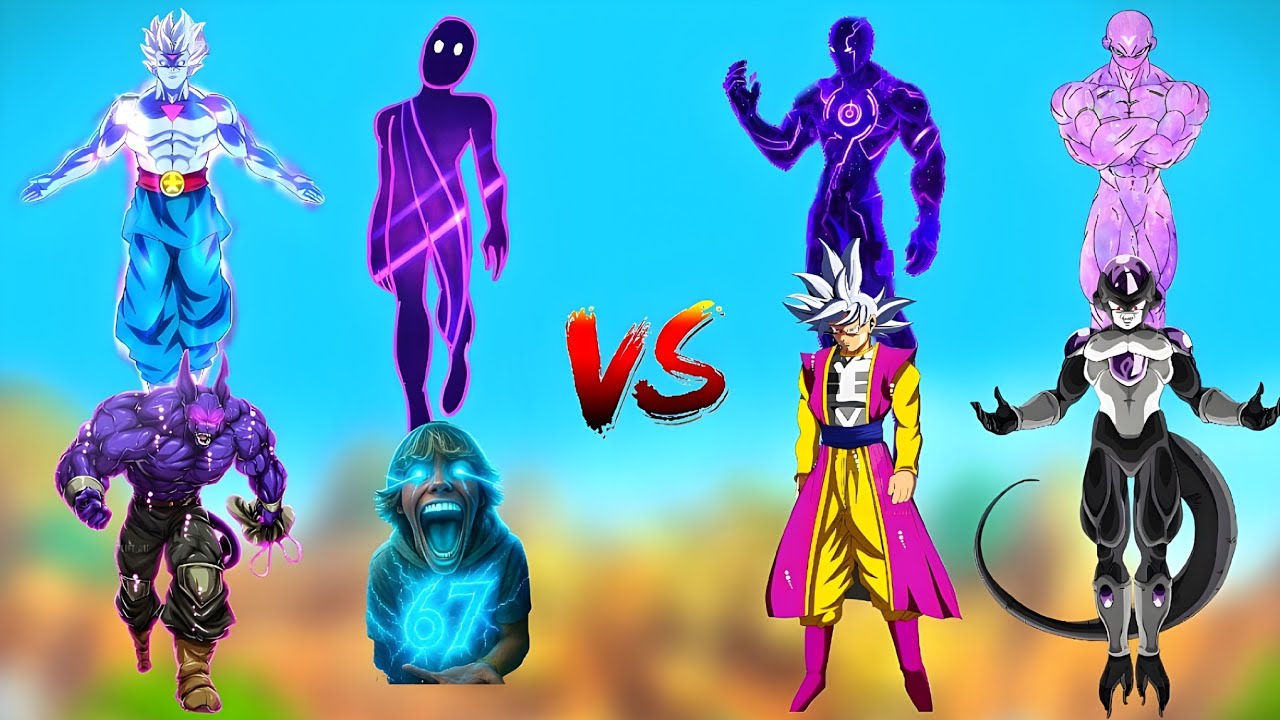 Beerus 🆚 Frieza black | Grand priest 🆚 Zeno sama | 67 🆚 Goku | Scp3812 🆚 Saitama : who is stronger 🤯