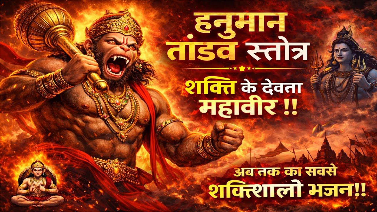 “रौद्र रूप में हनुमान | जिसे देख लिया, भय समाप्त हो गया | | हर संकट से रक्षा करने वाला स्तोत्र