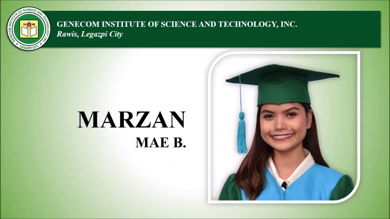 GENECOM INSTITUTE OF SCIENCE AND TECHNOLOGY INC. GRADUATION  RITES 2020 (GRADE 12)