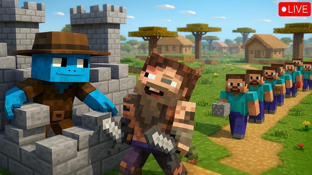 🔴 LIVE | Minecraft | Expanding the Village & Building Our New Castle  Kingdom Growth Stream