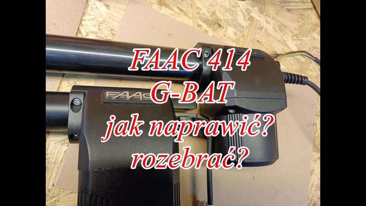 12. FAAC 414 / G-BAT 300 / 400  jak rozebrać.. jak naprawić? .. FAAC 414..G-BAT..Napęd do Bramy