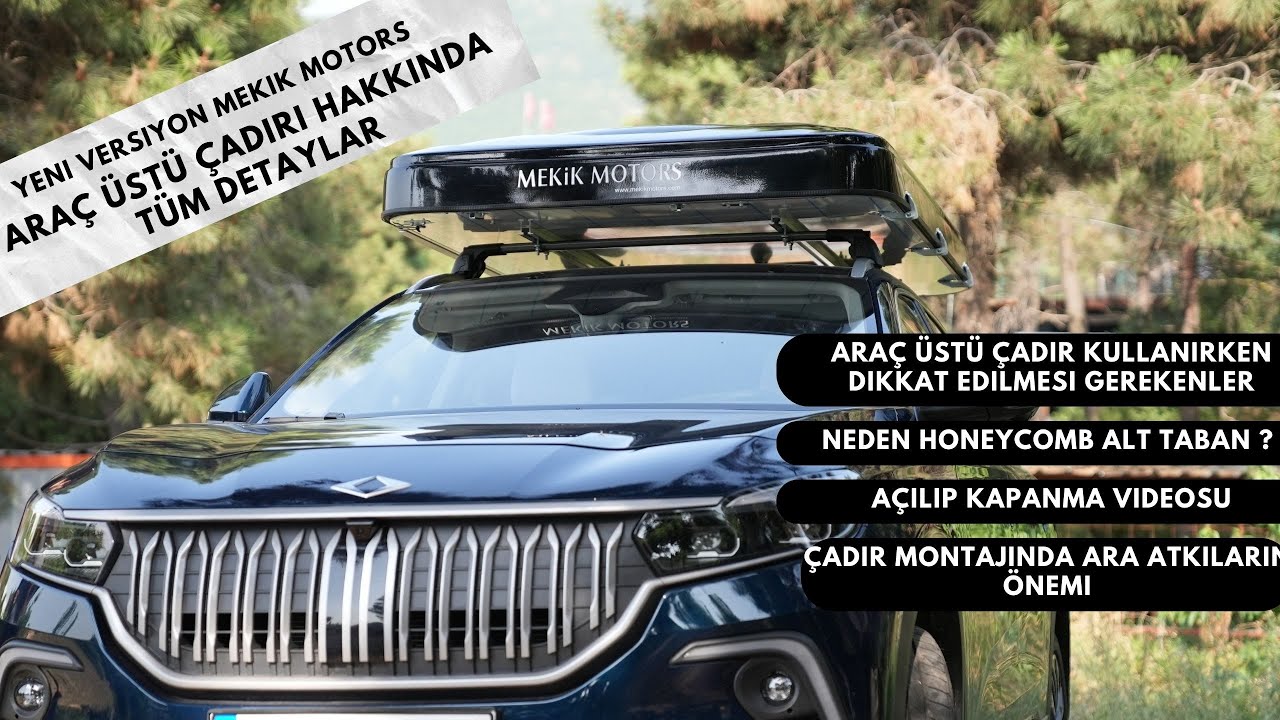 Yeni versiyon Araç Üstü Çadır: Mekik Motors Black&Fresh!