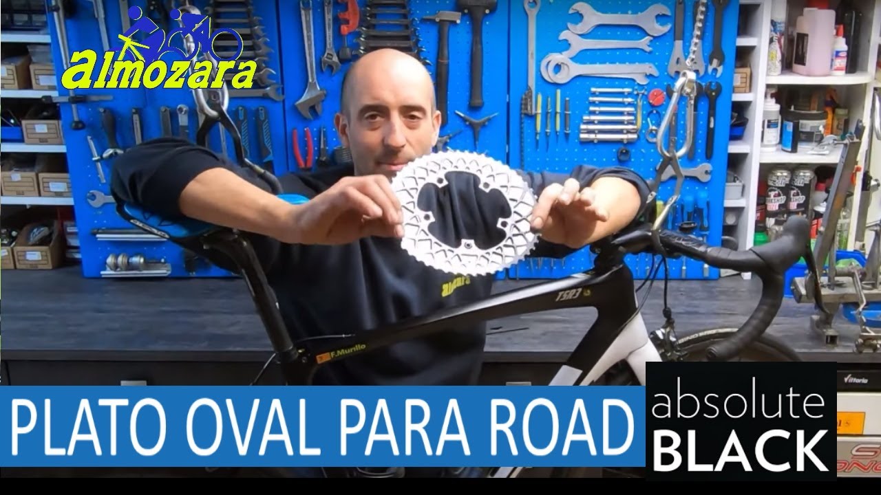 Platos ovalados para carretera Absolute Black. Entrenando con Jesus deBorja