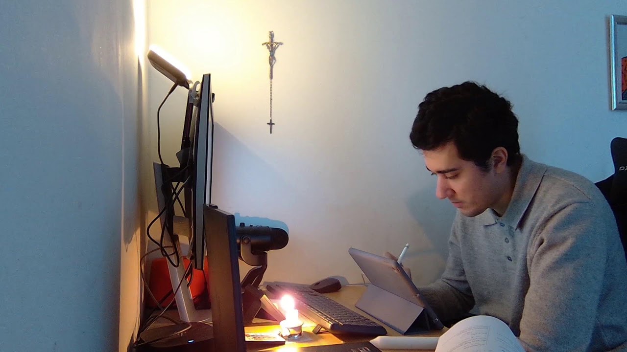 Studying until the candle burns out