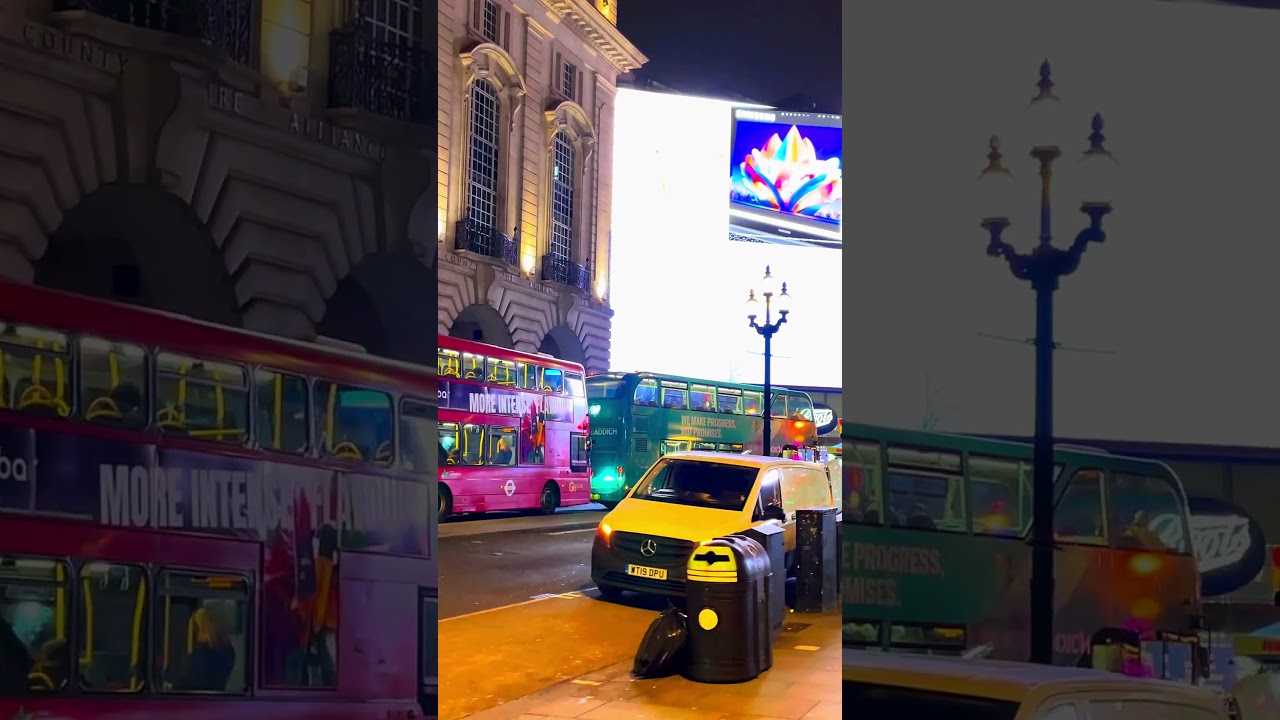 LONDON NIGHT WALK 🇬🇧 | Oxford Street, Piccadilly Circus & Covent Garden 4K HDR