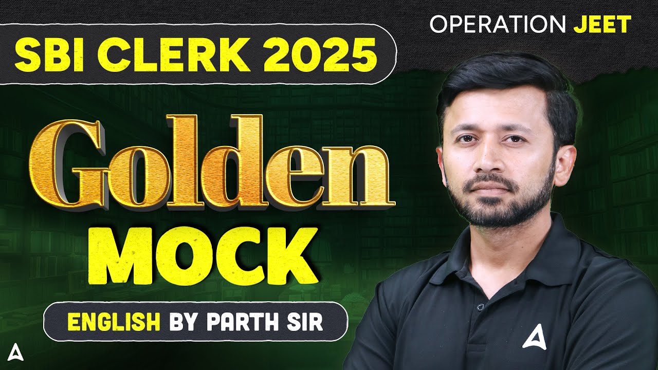 SBI Clerk English 2025 | Golden Mock Test | Complete English Practice Test By Parth Krishan