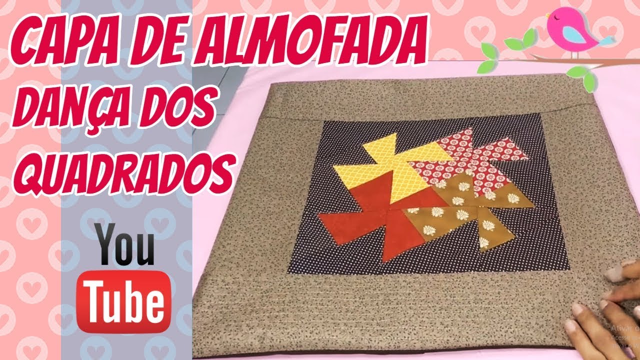 Como Fazer Capa de Almofada Patchwork 