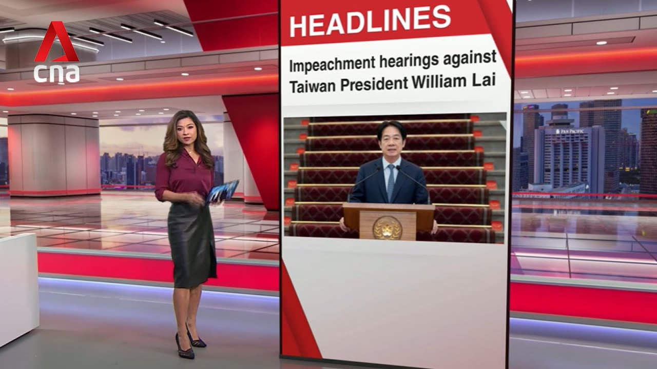 Public hearings to impeach Taiwan President William Lai begin | East Asia Tonight (Jan 14)