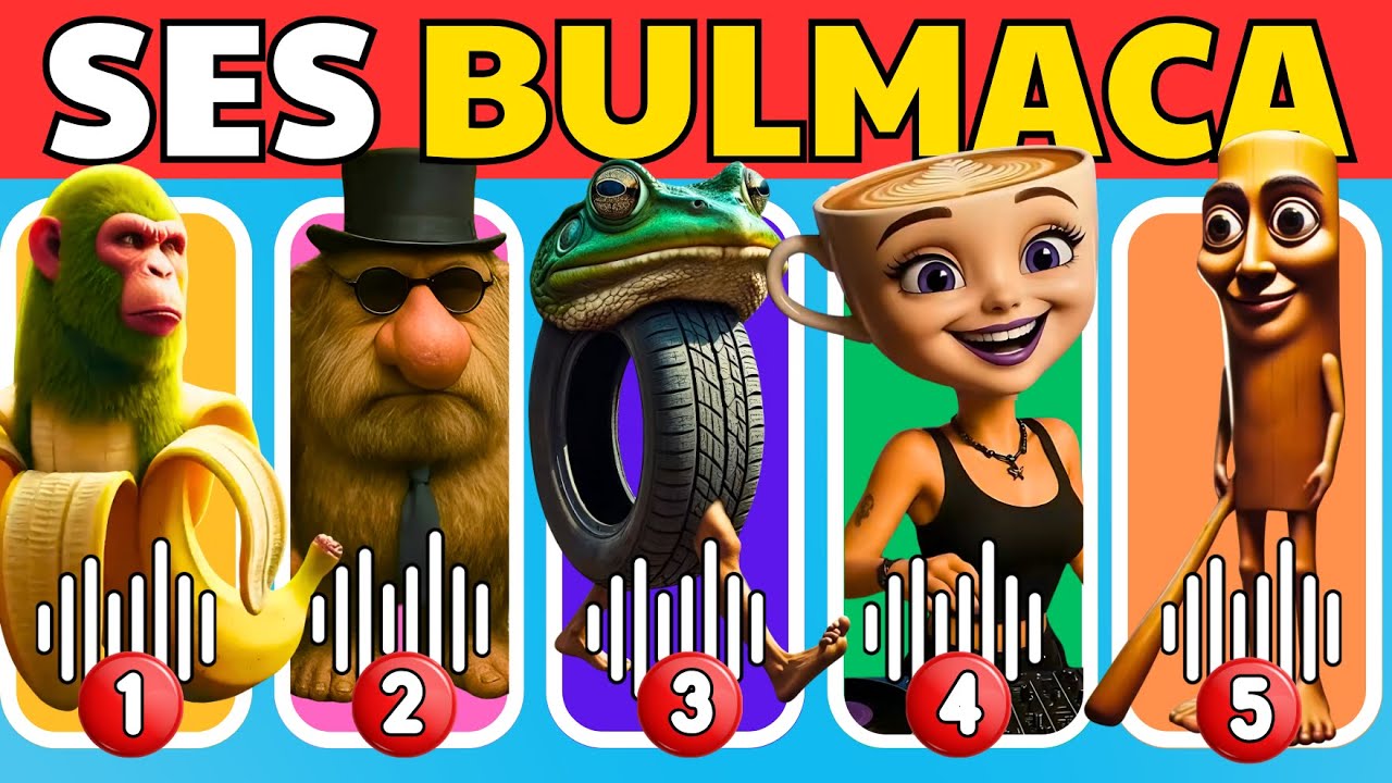 Brainrot Hayvanlarını Bul! 🧠🦈🐊 | 18 Eğlenceli Soru 🎯 | 7 Saniye⏱️ | Tung Tung Sahur 🌙🍌 Ses Bulmaca